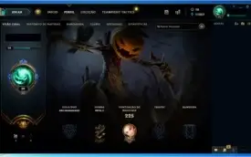 Conta de LOL, level 50, 54 campeões e 12 skins