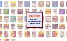 Arquivos PSD Supermercados editáveis para photoshop