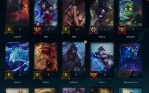 Conta  lol  gold 1 Quase todos os champs varias skins