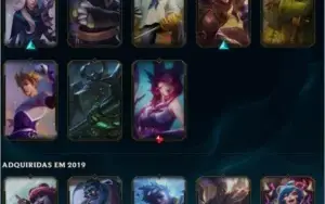 Conta  lol  gold 1 Quase todos os champs varias skins