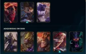 Conta  lol  gold 1 Quase todos os champs varias skins