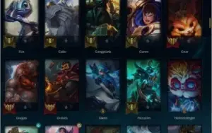Conta  lol  gold 1 Quase todos os champs varias skins