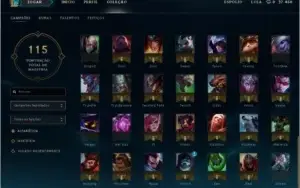 Conta LoL lvl 30, 84 champions, 13 skins (2 lendarias)
