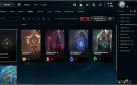 CONTA LOL 150 SKINS