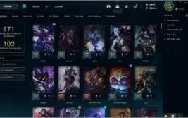 Conta lol, level 250, gold 2