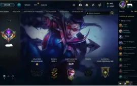 Conta LoL com 238 skins sem elo na season 2023