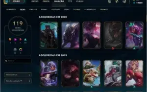 Conta League Of Legends Full champions, 119 skins, Diamante4
