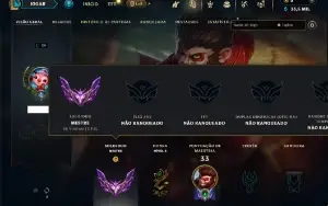 Mestre com 23 Champs e 15 Fragmentos de skins