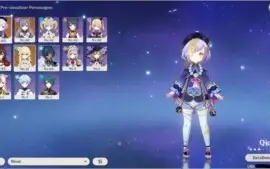 AR 31 Keqing + qiqi + xiangling + fischl + 6.000 gemas