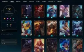 Conta gold 4 com todos campeões level 250
