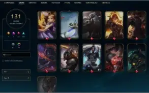Conta gold 4 com todos campeões level 250