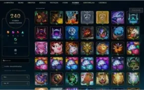 Conta gold 4 com todos campeões level 250