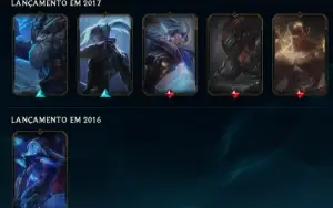 Conta League of Legends BR | Nível 491 | 64 Skins