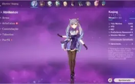 Keqing e Mona + Chongyun ( AR 7 SERVIDOR NA )