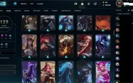 conta LoL league of legends  LVL 466 +129 SKINS