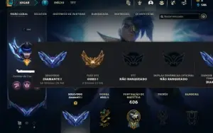 Diamante 1 com 130 Champs e 67 Skins + 12 Cromas