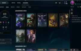 Conta league of legends platinum