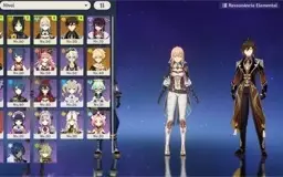AR45-Tighnari+Caminho+Xiao+Jade+Zhongli+Diluc+Jean