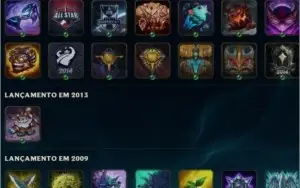 Conta LOL LVL 38 - Conta de 2013 Várias Skins Raras