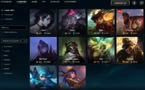 Unranked com TODOS os champs e 172 Skins + 4k de RP