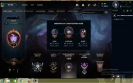 vendo conta com 40 skin e quase todos os campeão