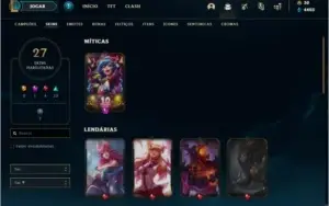 Conta LOL platina