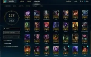 Conta Boa, lvl 86,  61 campeões prata 1