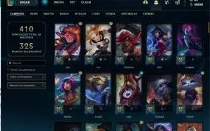 PlATINA 4 ♡ 94 SKINS ♡ 650k DE MAESTRIA COM SKIN PRESTIGIO♡