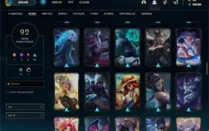 PlATINA 4 ♡ 94 SKINS ♡ 650k DE MAESTRIA COM SKIN PRESTIGIO♡