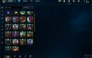 Vendo conta de lol gold 1 com 211 skins