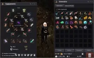 CONTA BLACK DESERT SA - 3 PERSONAGENS LV 61