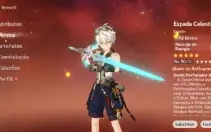 CONTA GENSHIN AR56 / 13x5★ / Scaramouch, Cyno, Kazuha e MAIS