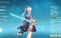CONTA GENSHIN AR56 / 13x5★ / Scaramouch, Cyno, Kazuha e MAIS