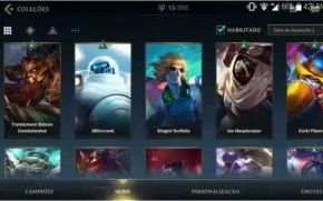 Vendo acc wild rifit lol mobile nvl 40 diamante 3 com skins.
