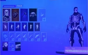 Conta Fortnite Caverão Roxo.
