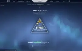 Conta valorant ouro 2, episodio passado platina, com skins