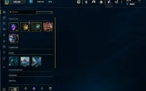 Mestre com 25 Champs e 10 Skins ( 165 PDL )