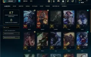Mestre com 25 Champs e 10 Skins ( 165 PDL )