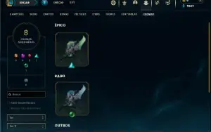 Mestre com 25 Champs e 10 Skins ( 165 PDL )