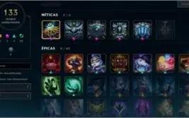 Conta Mestre,180skins(Ryze Triunfante)