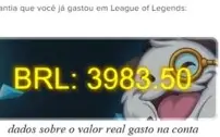 vendo conta do league of legends