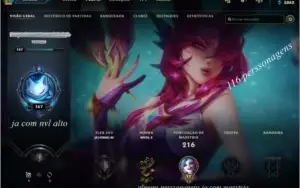 vendo conta do league of legends