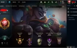 CONTA GOLD 2-LV 198 /147 Champs/103 Skins/EXPLAT 4 MMR ALTO
