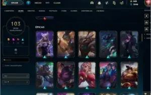 CONTA GOLD 2-LV 198 /147 Champs/103 Skins/EXPLAT 4 MMR ALTO