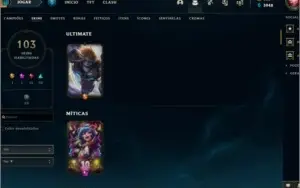 CONTA GOLD 2-LV 198 /147 Champs/103 Skins/EXPLAT 4 MMR ALTO