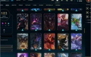 CONTA GOLD 2-LV 198 /147 Champs/103 Skins/EXPLAT 4 MMR ALTO