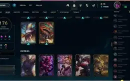 Conta lol Plat 4 season passada