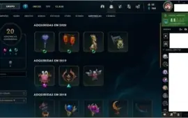 Conta de lol, muitas skins e 120 campeões