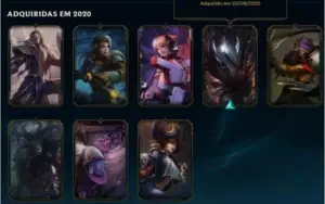 Conta diamante 4 legague of legends, 48 campeões, 10 skins