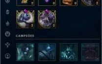 Conta diamante 4 legague of legends, 48 campeões, 10 skins